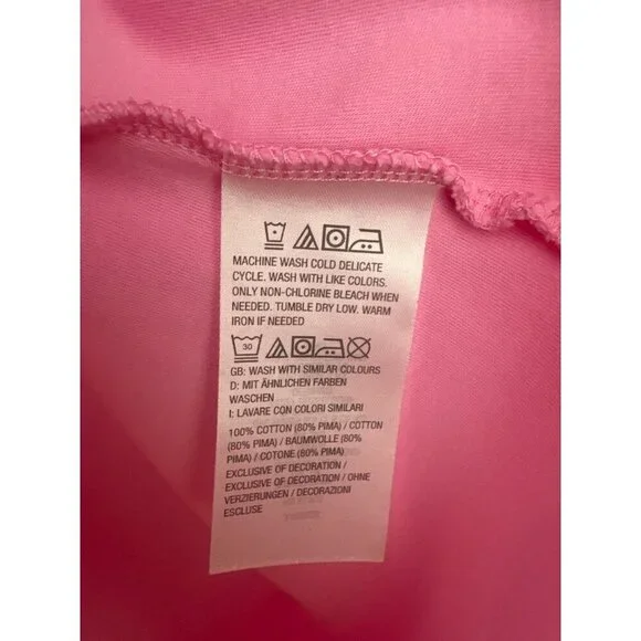 Isaac Mizrahi Live! Pink Sleeveless Tank Top Womens M Cotton Blend - Picture 6 of 6